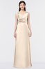 Elegant A-line V-neck Sleeveless Floor Length Appliques Bridesmaid Dresses