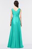 Elegant A-line V-neck Sleeveless Floor Length Appliques Bridesmaid Dresses