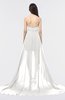 Glamorous A-line Strapless Zip up Sweep Train Graduation Dresses