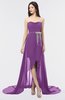 Glamorous A-line Strapless Zip up Sweep Train Graduation Dresses