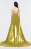 Glamorous A-line Strapless Zip up Sweep Train Graduation Dresses