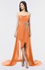 Glamorous A-line Strapless Zip up Sweep Train Graduation Dresses