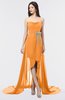 Glamorous A-line Strapless Zip up Sweep Train Graduation Dresses