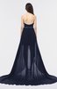 Glamorous A-line Strapless Zip up Sweep Train Graduation Dresses
