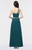 Elegant A-line Asymmetric Neckline Zip up Asymmetric Appliques Bridesmaid Dresses