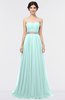 Mature A-line Sleeveless Floor Length Ruching Prom Dresses