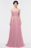 Mature A-line Sleeveless Floor Length Ruching Prom Dresses