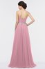 Mature A-line Sleeveless Floor Length Ruching Prom Dresses