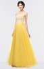 Elegant Ball Gown Strapless Zip up Floor Length Embroidery Graduation Dresses