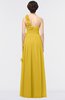 Elegant A-line Asymmetric Neckline Sleeveless Floor Length Appliques Prom Dresses