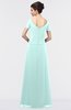Elegant A-line Short Sleeve Zip up Floor Length Beaded Mother of the Bride Dresses