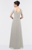Elegant A-line Short Sleeve Zip up Floor Length Beaded Mother of the Bride Dresses