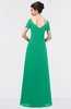 Elegant A-line Short Sleeve Zip up Floor Length Beaded Mother of the Bride Dresses