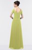 Elegant A-line Short Sleeve Zip up Floor Length Beaded Mother of the Bride Dresses