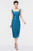 Gorgeous Column Thick Straps Sleeveless Zip up Lace Bridesmaid Dresses