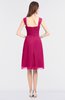 Modern A-line Spaghetti Knee Length Ruching Bridesmaid Dresses