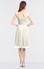 Modern A-line Spaghetti Knee Length Ruching Bridesmaid Dresses