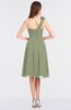 Romantic A-line Asymmetric Neckline Sleeveless Knee Length Flower Bridesmaid Dresses