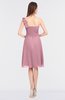 Glamorous A-line Asymmetric Neckline Sleeveless Zip up Knee Length Bridesmaid Dresses