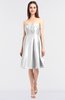 Elegant A-line Sleeveless Zip up Knee Length Bridesmaid Dresses