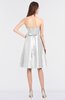 Elegant A-line Sleeveless Zip up Knee Length Bridesmaid Dresses