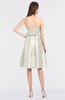 Elegant A-line Sleeveless Zip up Knee Length Bridesmaid Dresses
