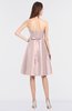 Elegant A-line Sleeveless Zip up Knee Length Bridesmaid Dresses