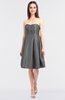 Elegant A-line Sleeveless Zip up Knee Length Bridesmaid Dresses