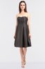 Elegant A-line Sleeveless Zip up Knee Length Bridesmaid Dresses