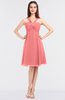 Glamorous A-line Spaghetti Sleeveless Zip up Ruching Bridesmaid Dresses