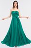 Glamorous A-line Strapless Sleeveless Floor Length Prom Dresses