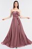 Glamorous A-line Strapless Sleeveless Floor Length Prom Dresses