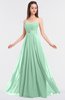 Elegant A-line Strapless Sleeveless Floor Length Beaded Bridesmaid Dresses