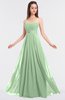 Elegant A-line Strapless Sleeveless Floor Length Beaded Bridesmaid Dresses