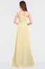 Elegant Asymmetric Neckline Sleeveless Zip up Floor Length Ruching Bridesmaid Dresses