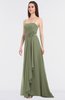 Elegant A-line Spaghetti Sleeveless Floor Length Appliques Bridesmaid Dresses