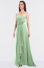 Elegant A-line Spaghetti Sleeveless Floor Length Appliques Bridesmaid Dresses