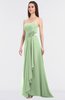 Elegant A-line Spaghetti Sleeveless Floor Length Appliques Bridesmaid Dresses