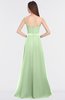 Elegant A-line Spaghetti Sleeveless Floor Length Appliques Bridesmaid Dresses