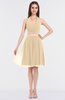 Glamorous A-line Sleeveless Knee Length Sash Prom Dresses