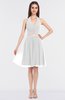 Glamorous A-line Sleeveless Knee Length Sash Prom Dresses