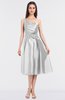 Mature A-line Asymmetric Neckline Sleeveless Zip up Bridesmaid Dresses