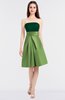 Sexy A-line Bateau Sleeveless Zip up Knee Length Bridesmaid Dresses