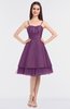 Princess Ball Gown Spaghetti Zip up Knee Length Bridesmaid Dresses