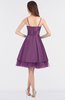 Princess Ball Gown Spaghetti Zip up Knee Length Bridesmaid Dresses