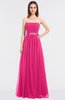 Elegant A-line Bateau Zip up Floor Length Appliques Bridesmaid Dresses