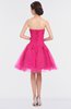 Romantic Ball Gown Bateau Sleeveless Knee Length Flower Homecoming Dresses