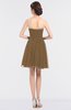 Mature A-line Sleeveless Zip up Mini Appliques Bridesmaid Dresses