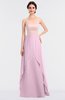 Elegant A-line Strapless Sleeveless Zip up Plainness Bridesmaid Dresses