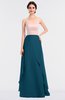 Elegant A-line Strapless Sleeveless Zip up Plainness Bridesmaid Dresses